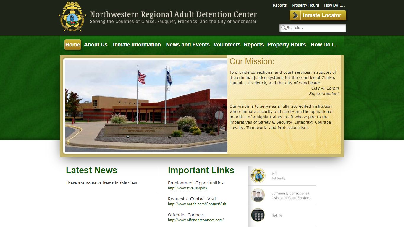 Northwestern Regional Adult Detention Center | Home